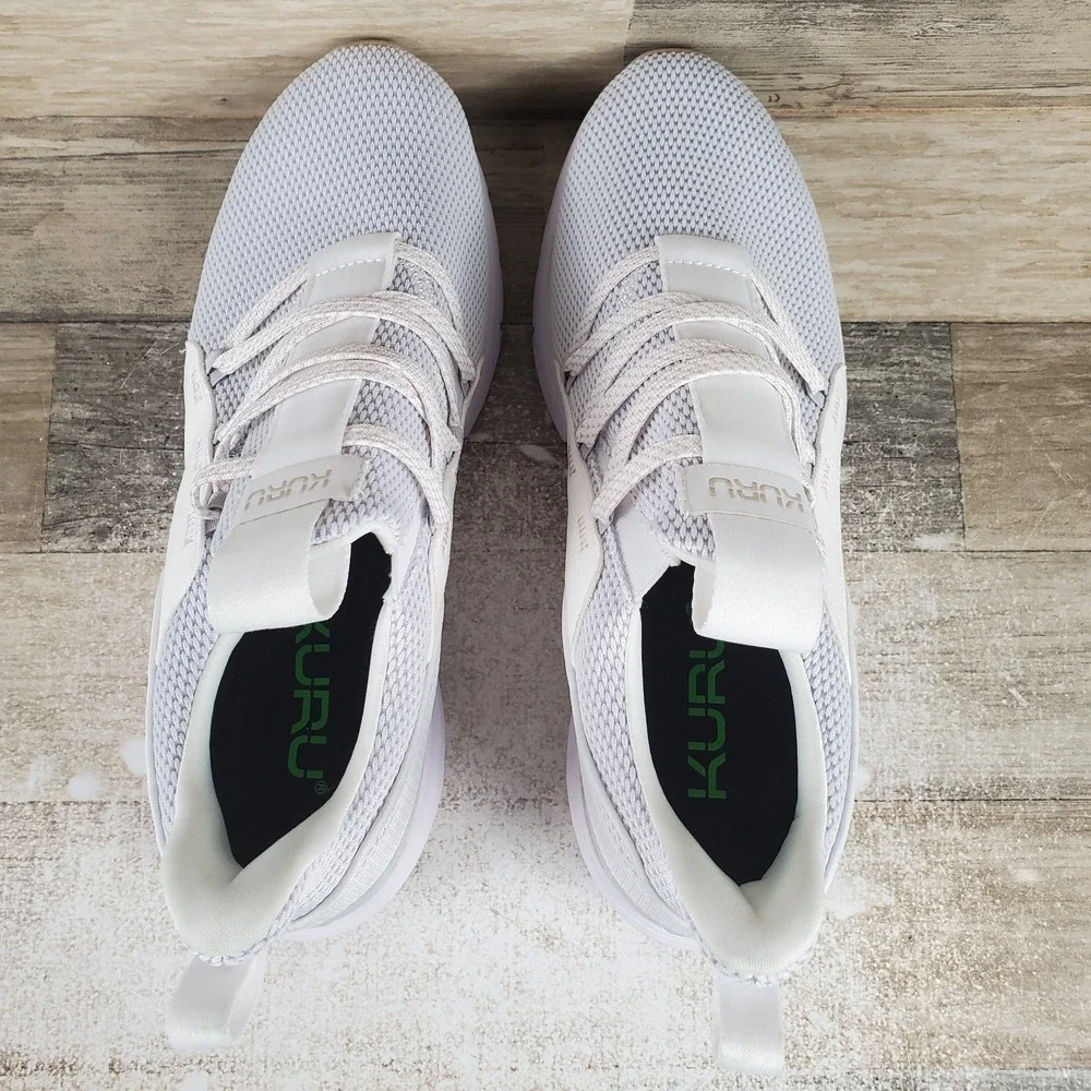 KURU FLEX Womens Shoes Sz 11 M Running Bright White Sand Mesh Lace Up Sneakers